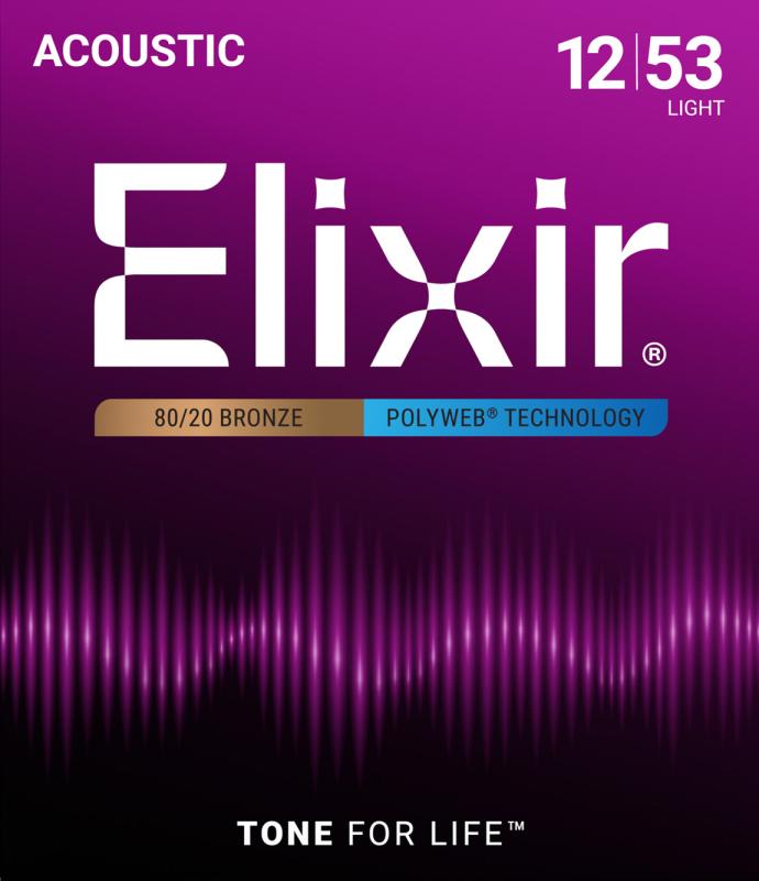 アコースティック 80/20ブロンズ POLYWEBコーティング | Elixir® Strings